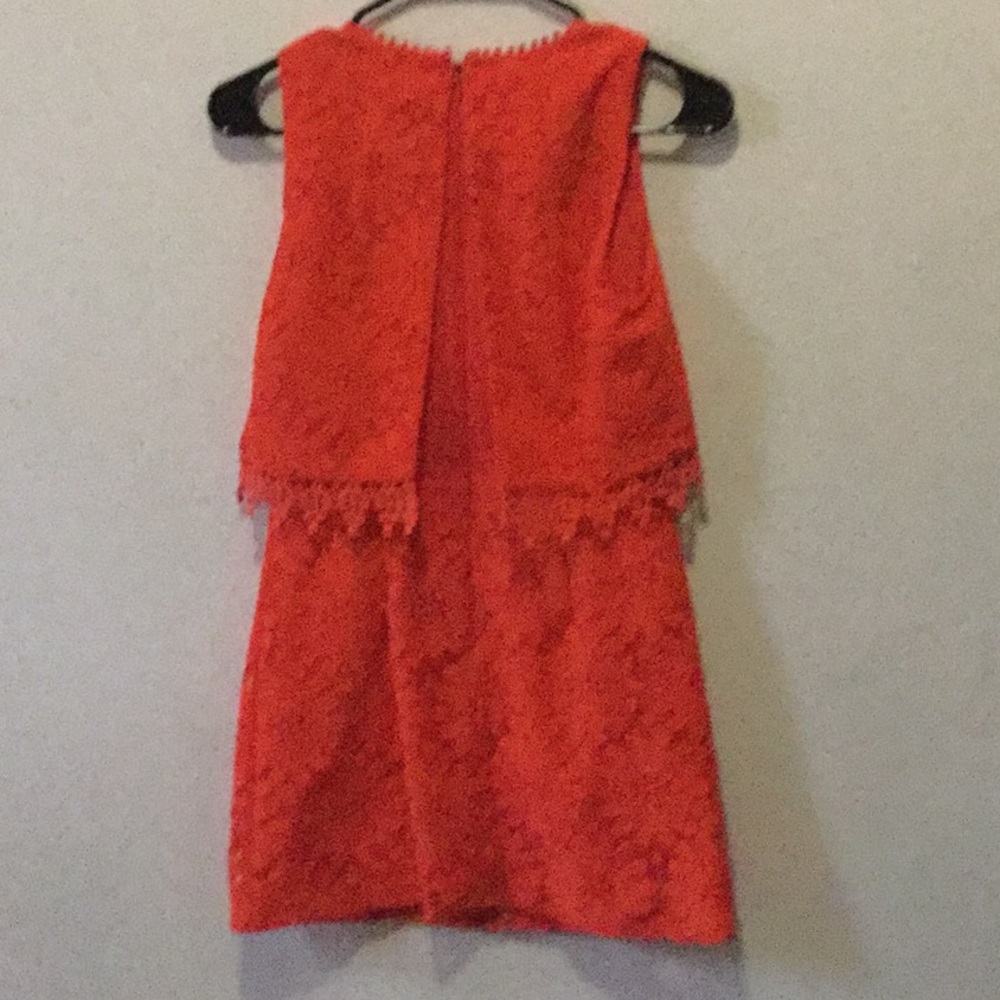Topshop petite orange dress size 2 mini - Picture 5 of 8
